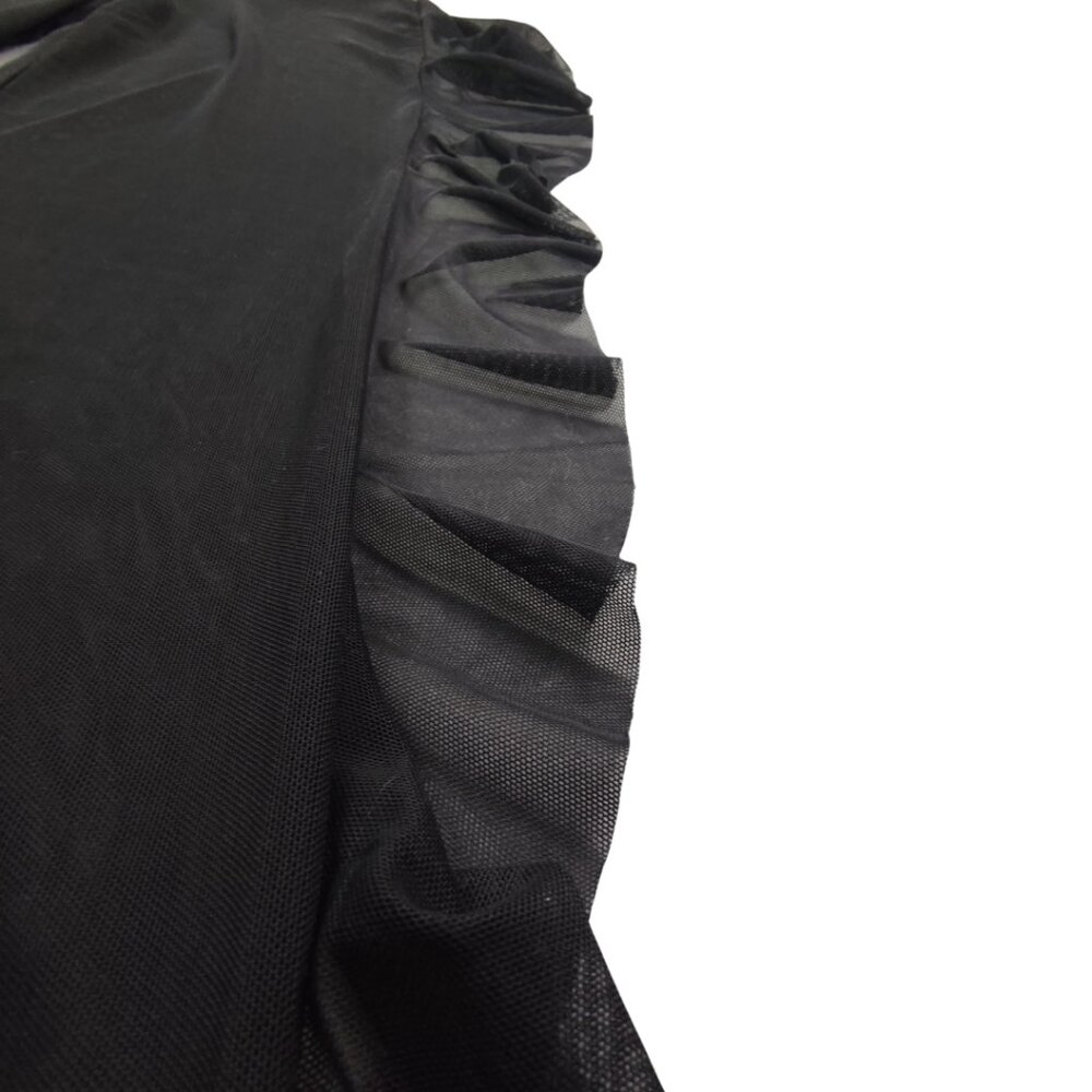 Mesh Side Ruffle Swim Cover Pants - Picture 6 of 8